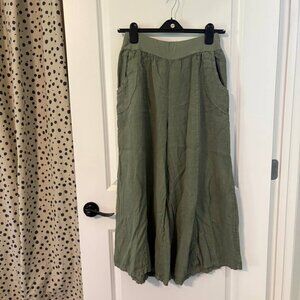 Firenze in Maglia Boho Olive Green Culottes